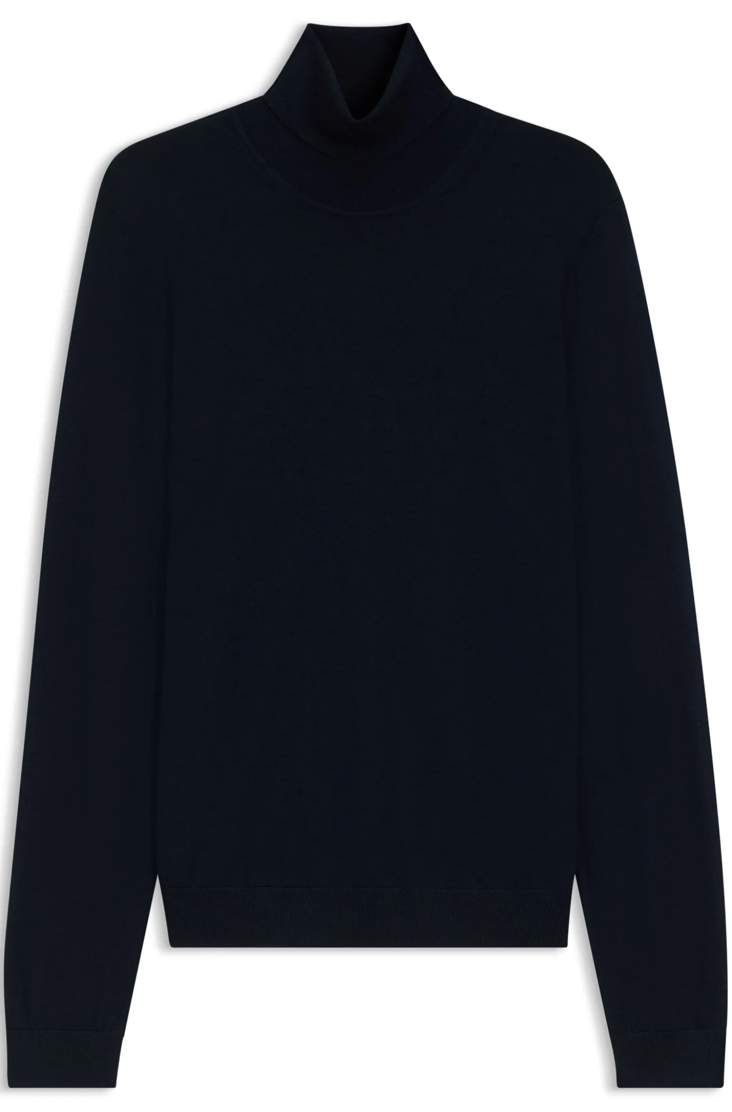 Slim-Fit Rollkragenpullover aus extrafeiner Merinowolle