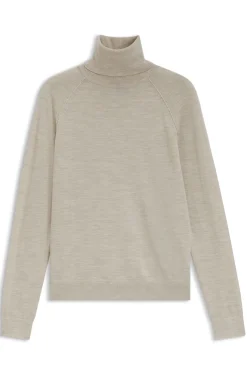 Slim-Fit Rollkragenpullover aus extrafeiner Merinowolle