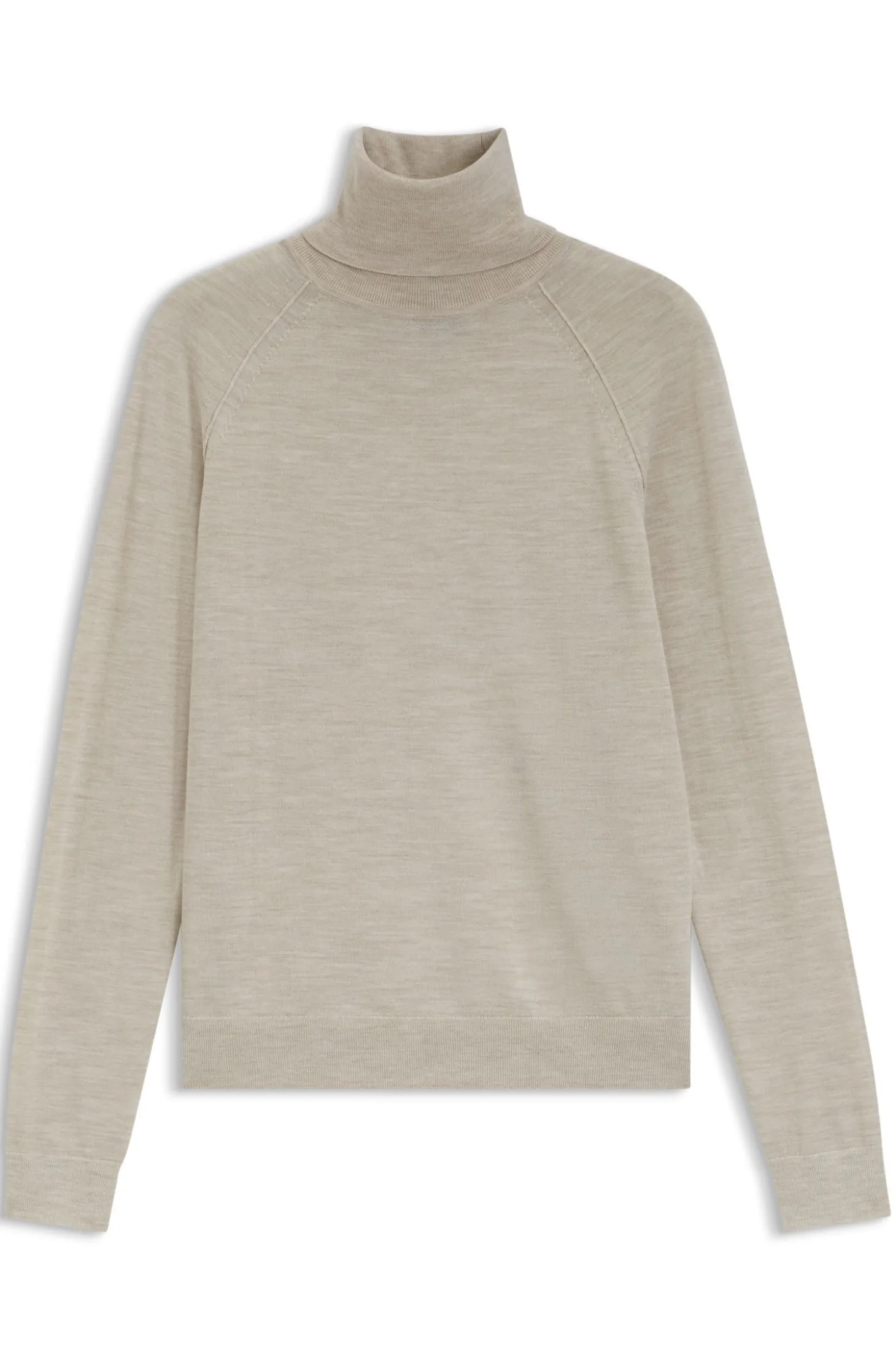 Slim-Fit Rollkragenpullover aus extrafeiner Merinowolle
