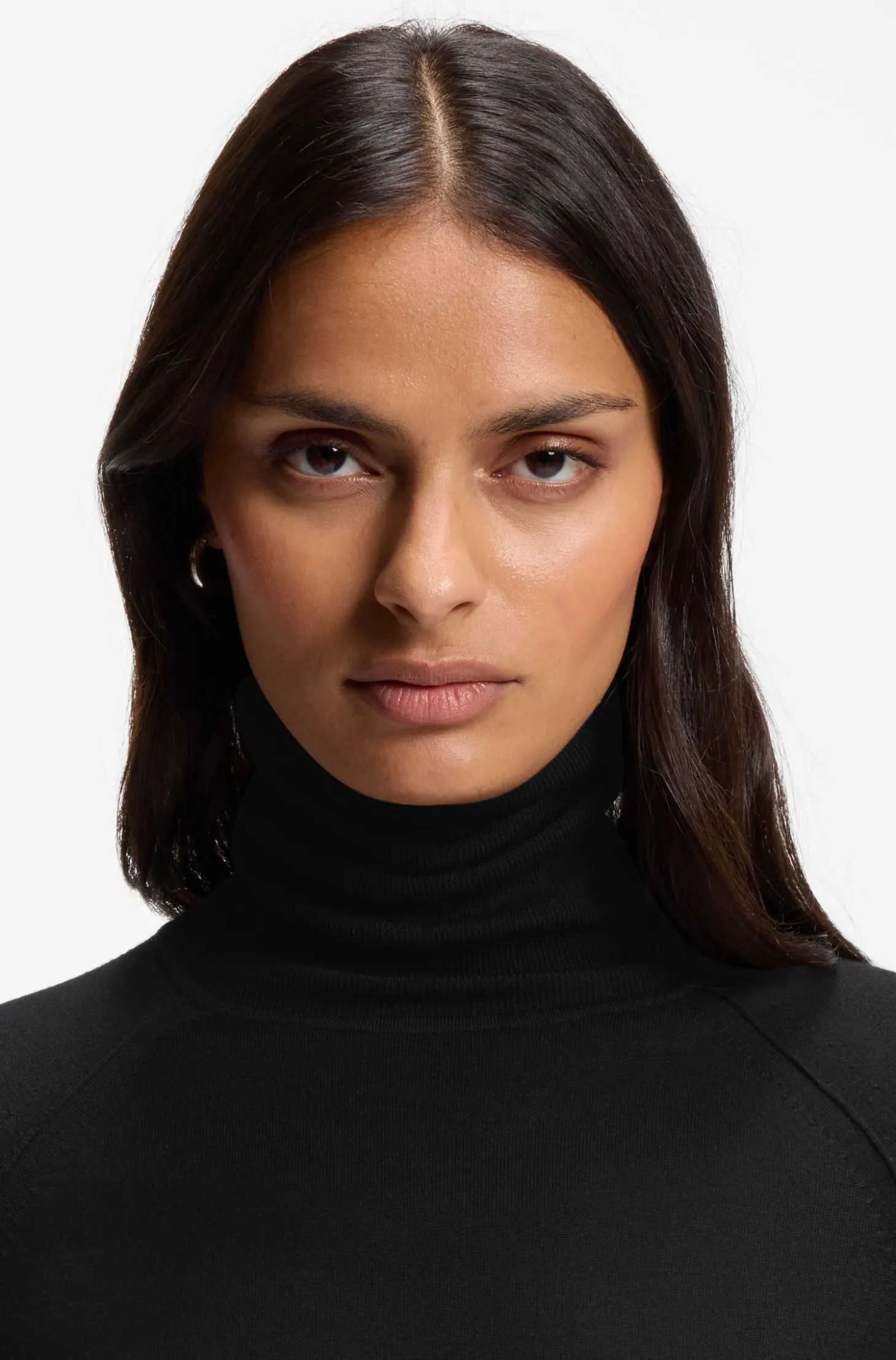 Slim-Fit Rollkragenpullover aus extrafeiner Merinowolle