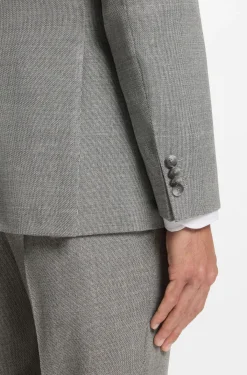 Slim-Fit Sakko aus gemusterter Stretch-Wolle