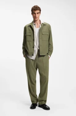 Slim-Fit Sakko aus knitterfreiem Twill