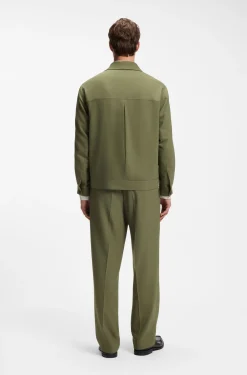 Slim-Fit Sakko aus knitterfreiem Twill
