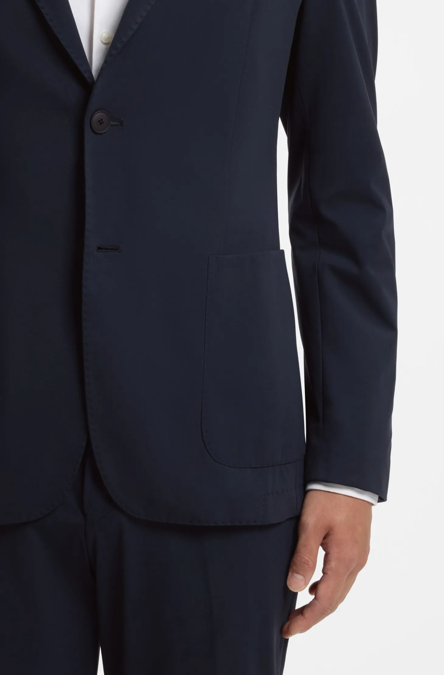 Slim-Fit Sakko aus Performance-Stretch-Jersey