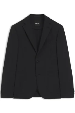 Slim-Fit Sakko aus Stretch-Seersucker