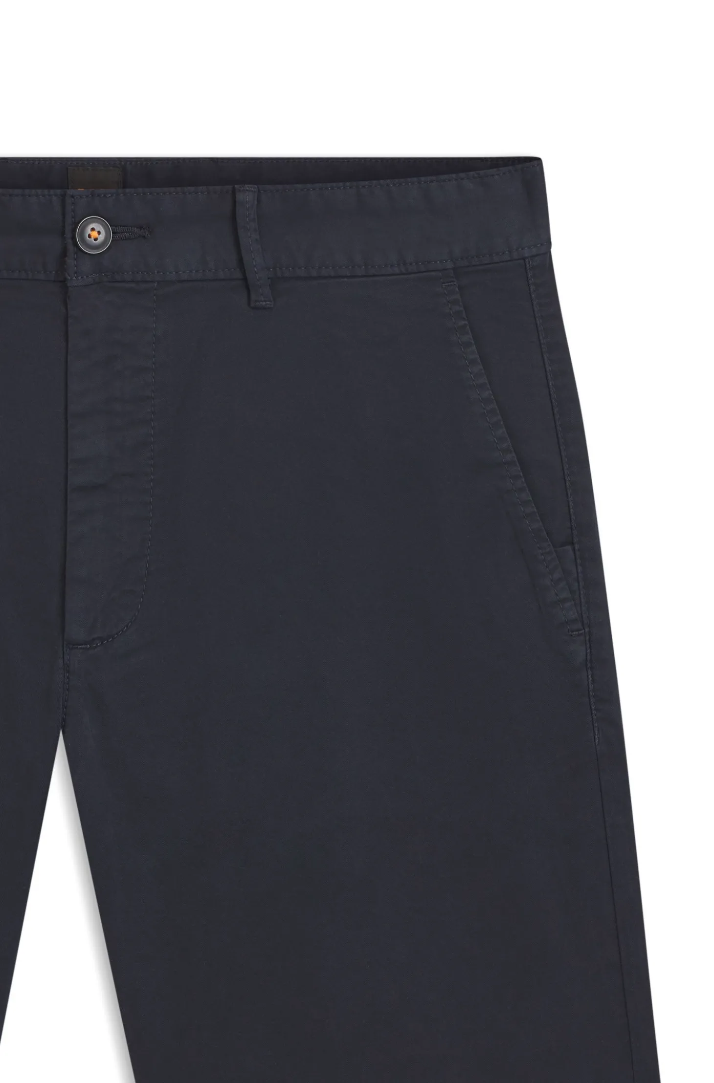 Slim-Fit Shorts aus elastischem Baumwoll-Twill