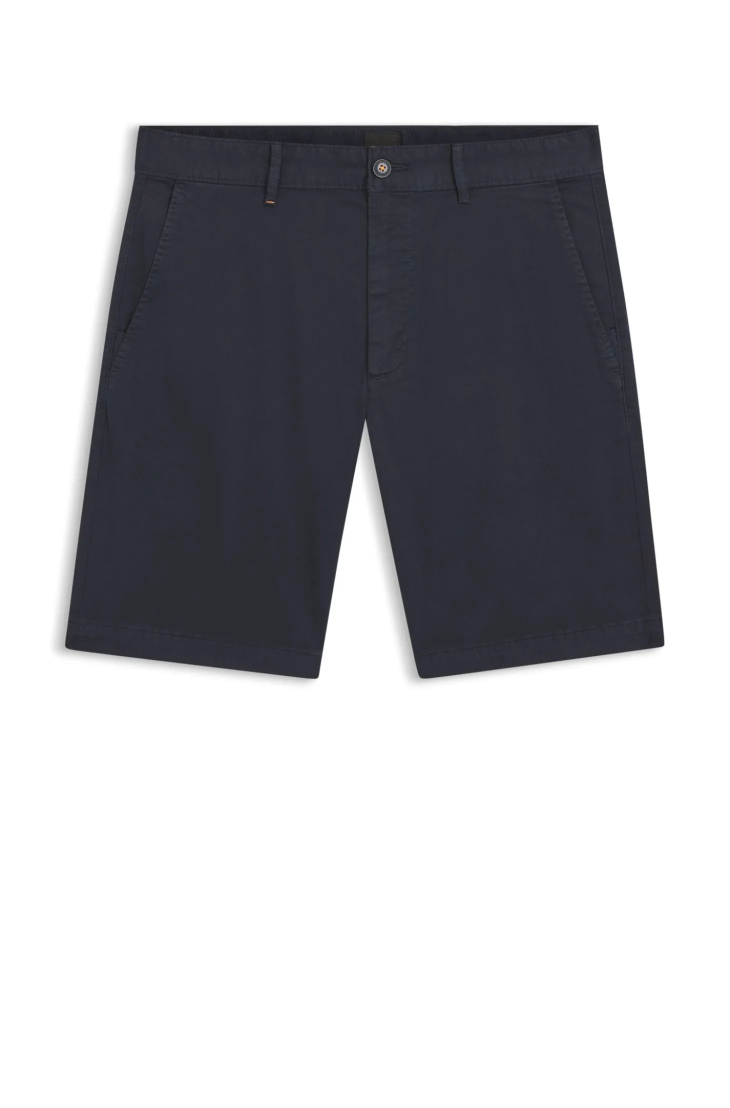 Slim-Fit Shorts aus elastischem Baumwoll-Twill