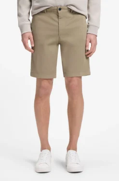 Slim-Fit Shorts aus elastischem Baumwoll-Twill
