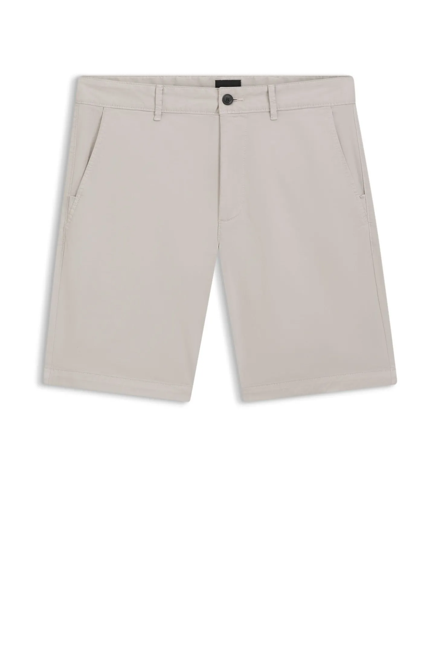 Slim-Fit Shorts aus elastischem Baumwoll-Twill