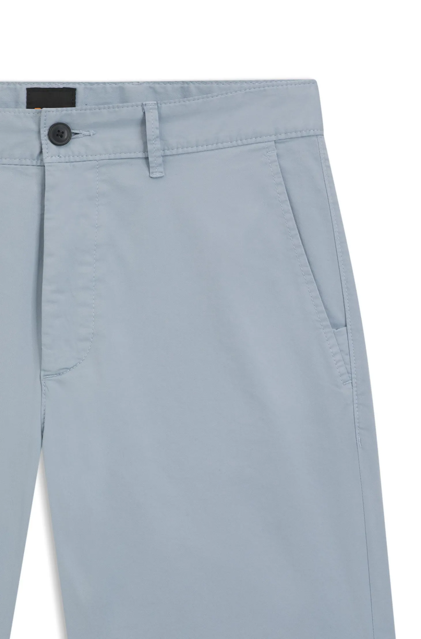 Slim-Fit Shorts aus elastischem Baumwoll-Twill