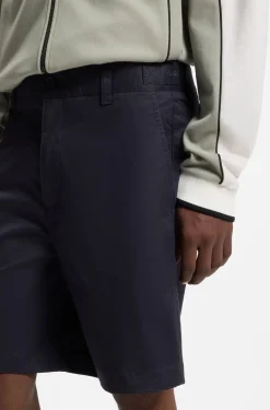 Slim-Fit Shorts aus merzerisierter Stretch-Baumwolle