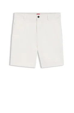 Slim-Fit Shorts aus merzerisierter Stretch-Baumwolle