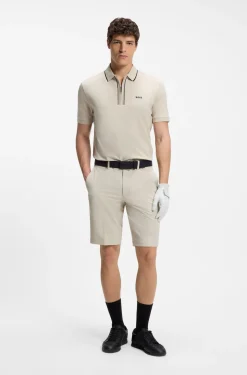 Slim-Fit Shorts aus wasserabweisendem Stretch-Gewebe