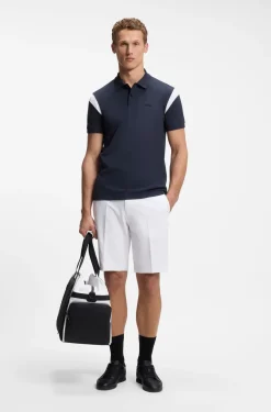 Slim-Fit Shorts aus wasserabweisendem Stretch-Gewebe