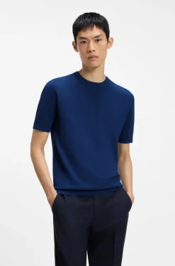 Slim-Fit Strick-T-Shirt