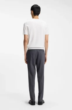 Slim-Fit Strick-T-Shirt