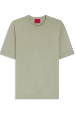 Slim-Fit Strick-T-Shirt