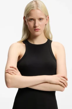 Slim-Fit Tanktop aus elastischem Baumwoll-Mix