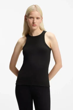 Slim-Fit Tanktop aus elastischem Baumwoll-Mix