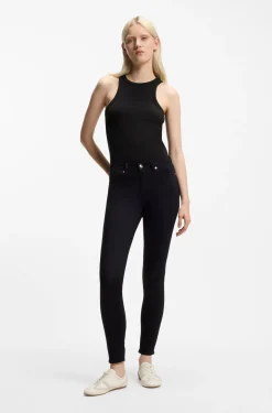 Slim-Fit Tanktop aus elastischem Baumwoll-Mix