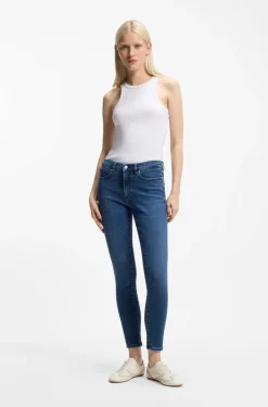 Slim-Fit Tanktop aus elastischem Baumwoll-Mix