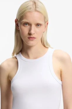 Slim-Fit Tanktop aus elastischem Baumwoll-Mix