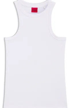 Slim-Fit Tanktop aus elastischem Baumwoll-Mix