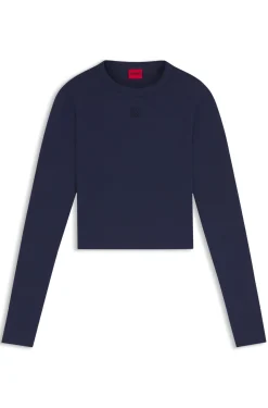 Slim-Fit Top aus Jersey mit gesticktem Stack-Logo