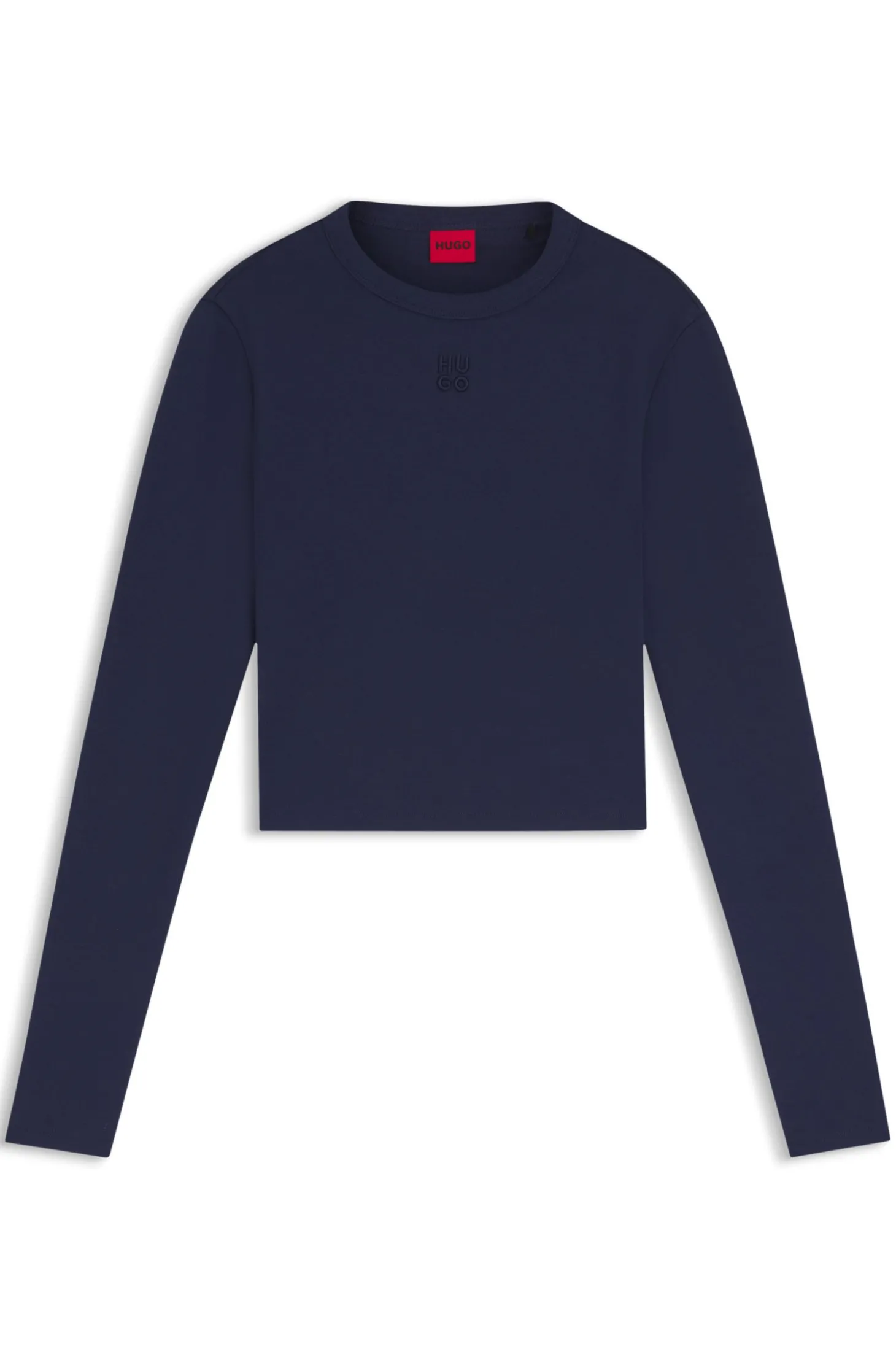 Slim-Fit Top aus Jersey mit gesticktem Stack-Logo