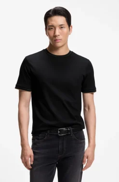 Slim-Fit T-Shirt aus Baumwolle mit Rundhalsausschnitt