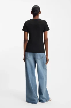 Slim-Fit T-Shirt aus Baumwolle mit Logo-Print