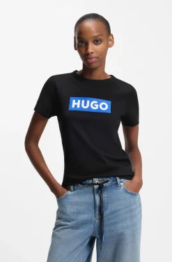 Slim-Fit T-Shirt aus Baumwolle mit Logo-Print