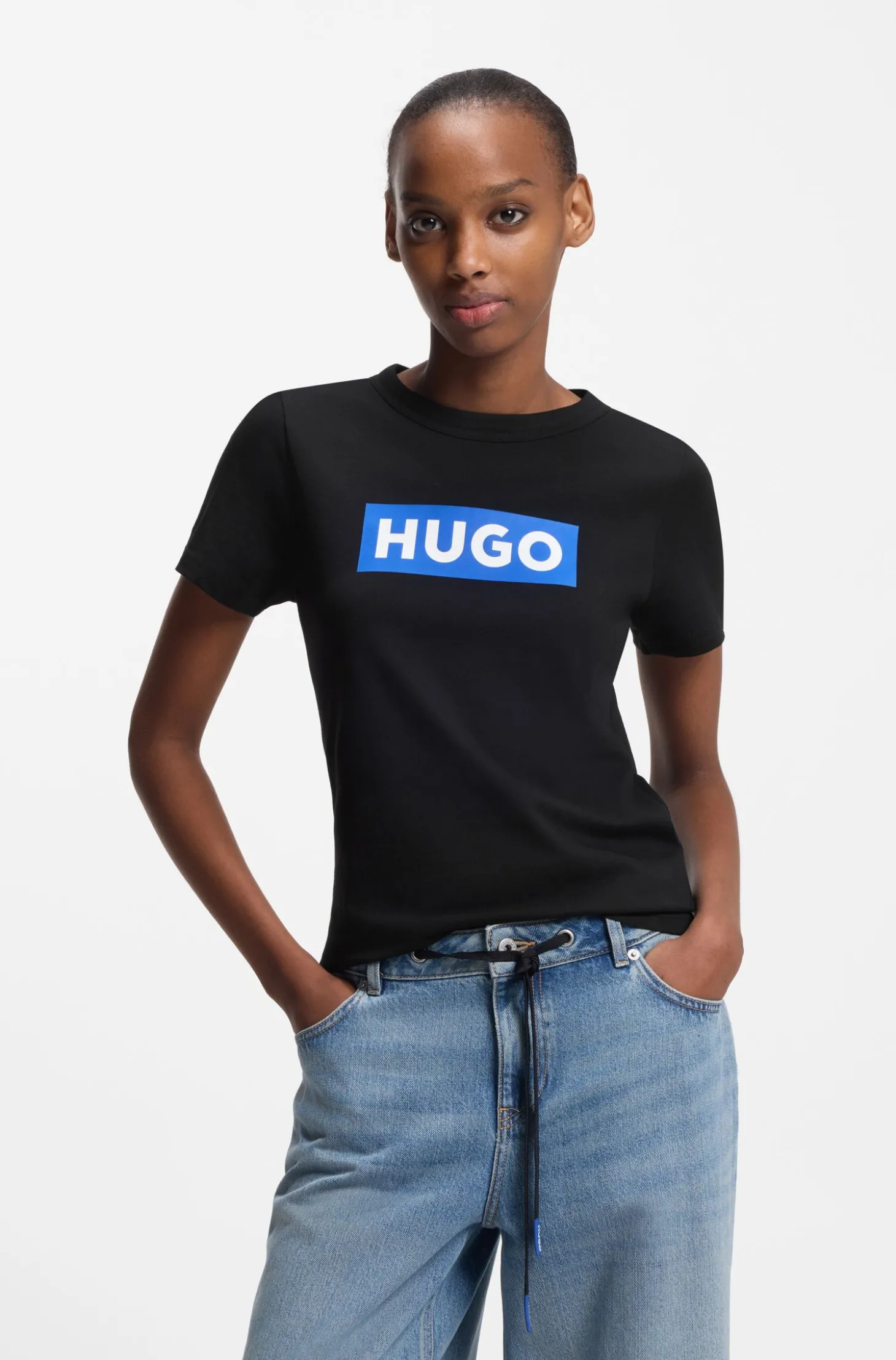 Slim-Fit T-Shirt aus Baumwolle mit Logo-Print