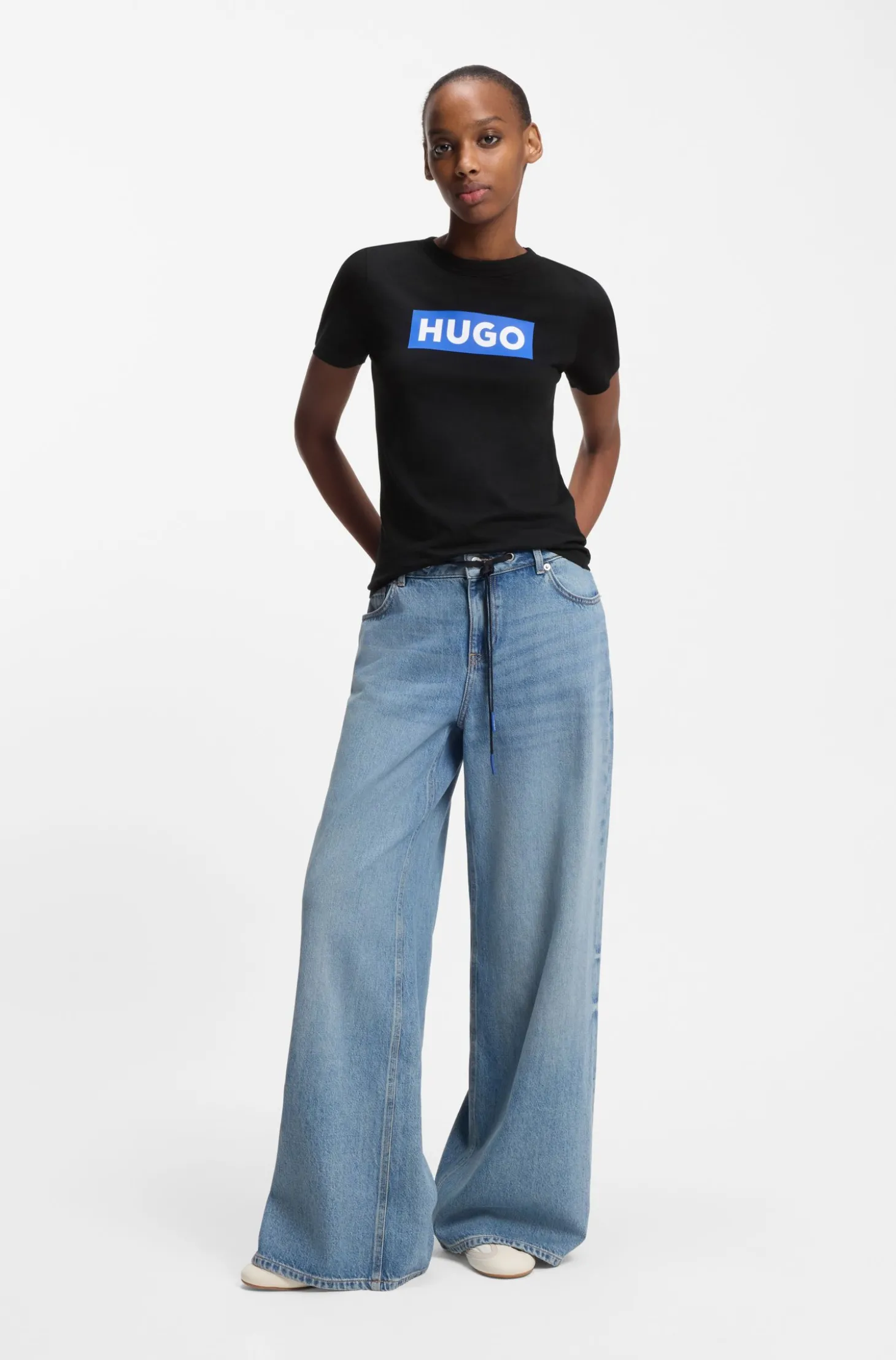 Slim-Fit T-Shirt aus Baumwolle mit Logo-Print
