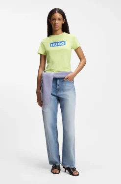 Slim-Fit T-Shirt aus Baumwolle mit Logo-Print