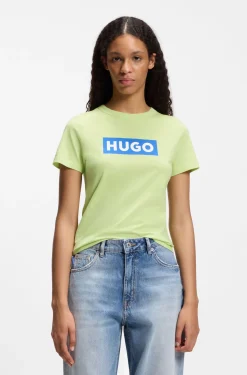 Slim-Fit T-Shirt aus Baumwolle mit Logo-Print