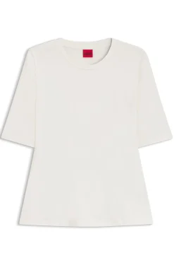 Slim-Fit T-Shirt aus elastischem Baumwoll-Modal-Mix