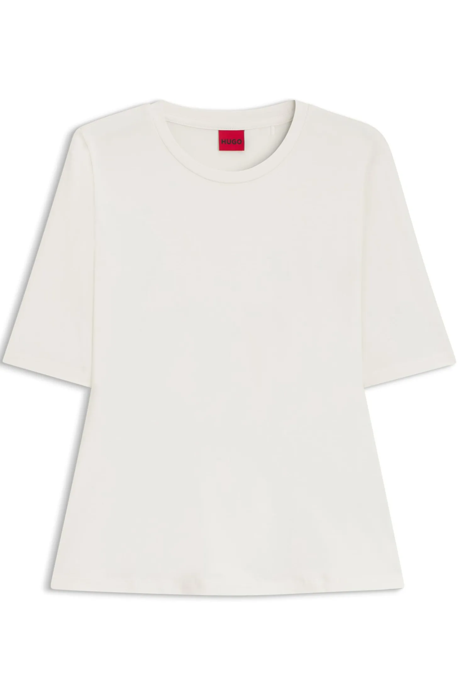 Slim-Fit T-Shirt aus elastischem Baumwoll-Modal-Mix