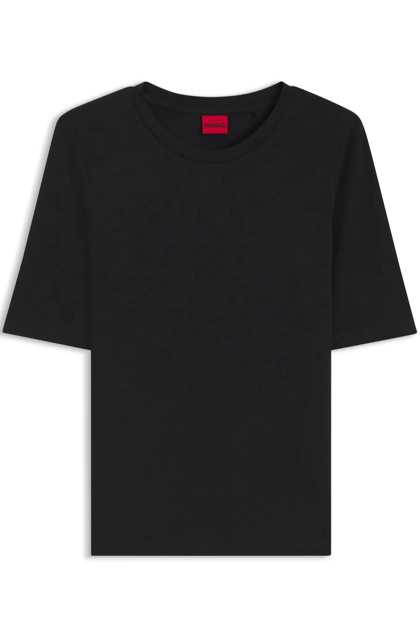 Slim-Fit T-Shirt aus elastischem Baumwoll-Modal-Mix