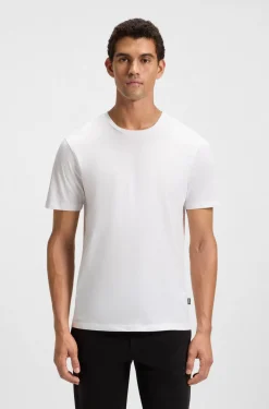 Slim-Fit T-Shirt aus merzerisierter Baumwolle