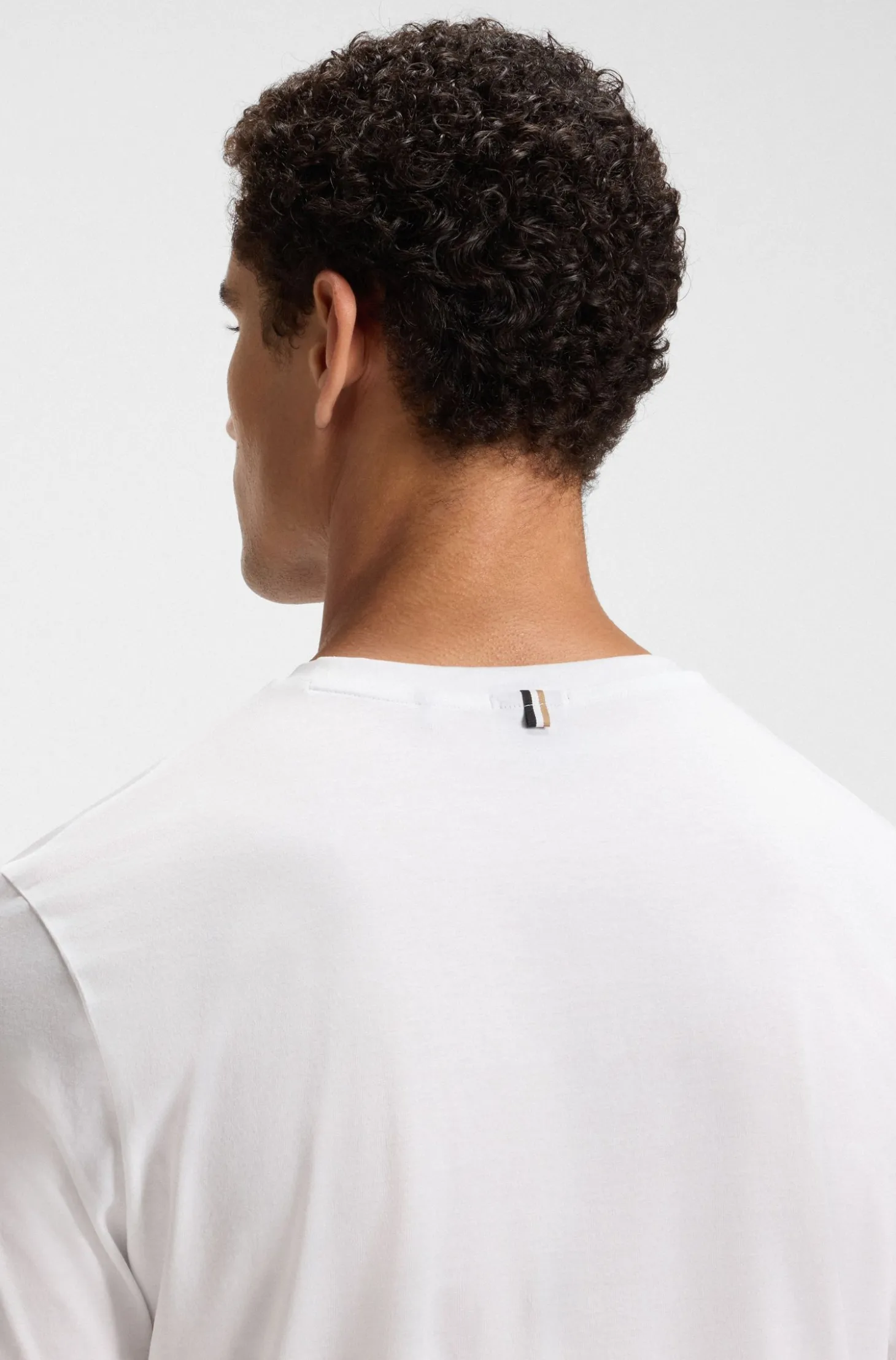 Slim-Fit T-Shirt aus merzerisierter Baumwolle