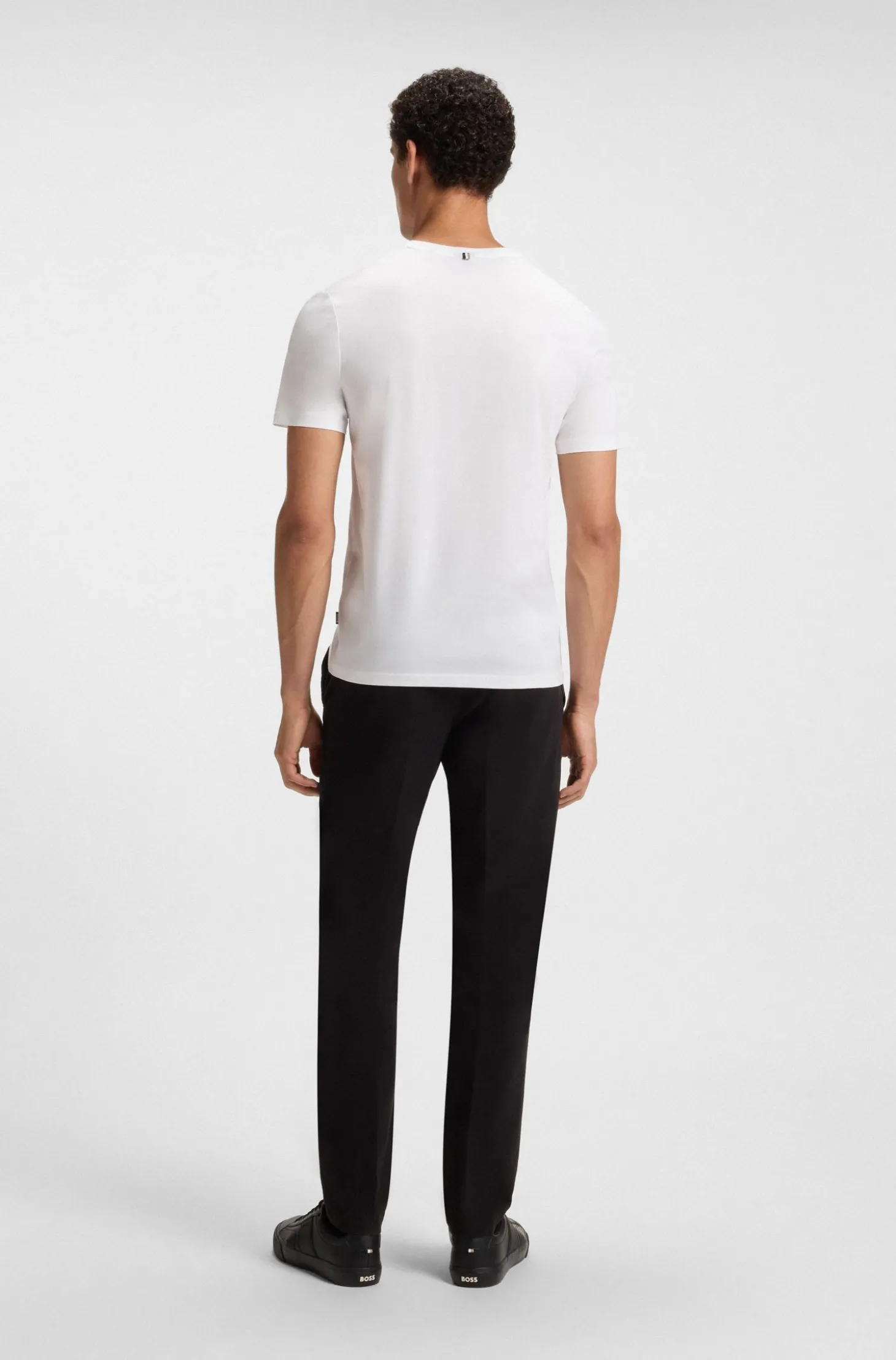 Slim-Fit T-Shirt aus merzerisierter Baumwolle