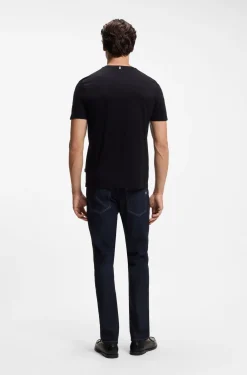 Slim-Fit T-Shirt aus merzerisierter Baumwolle