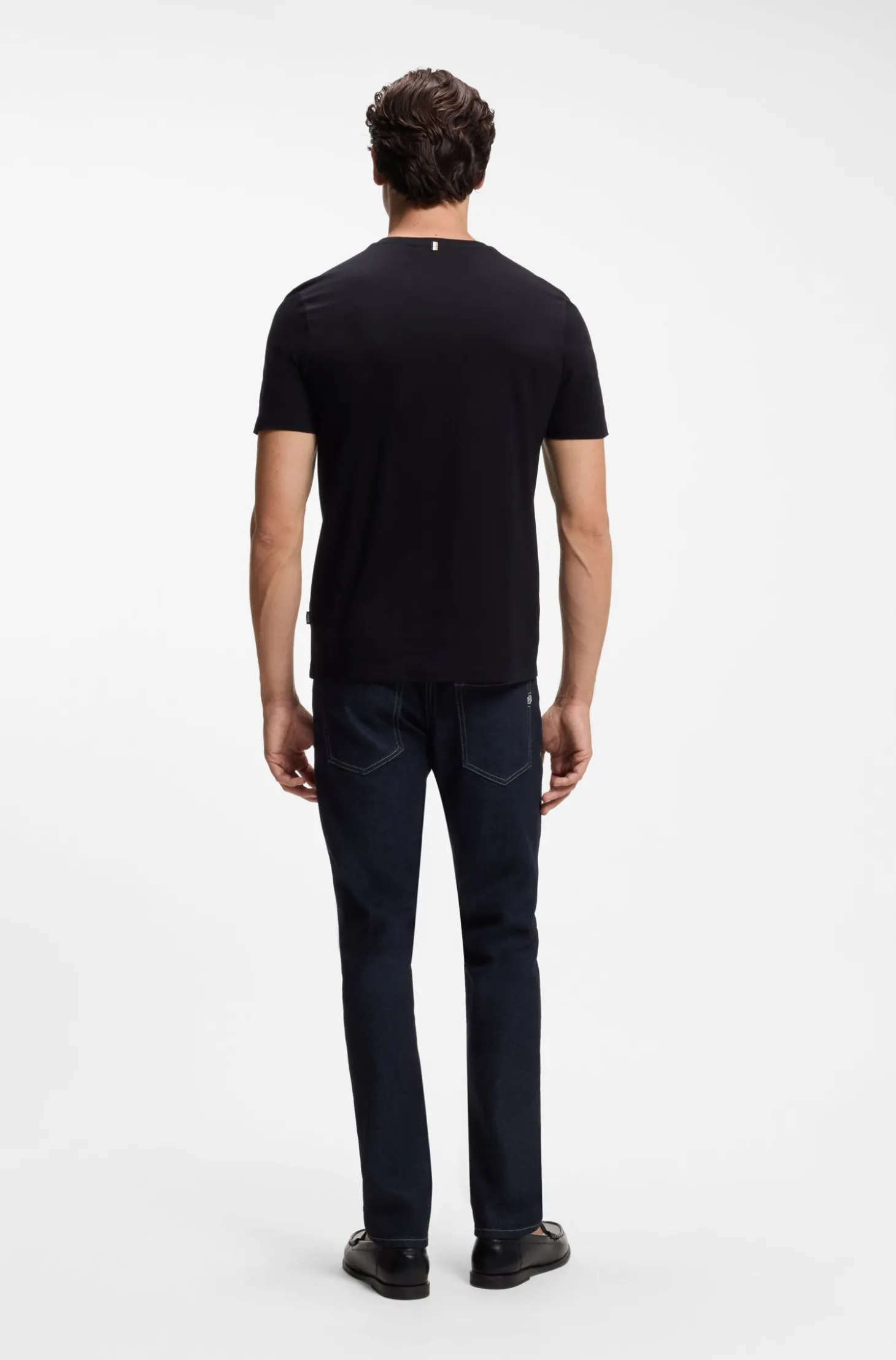 Slim-Fit T-Shirt aus merzerisierter Baumwolle