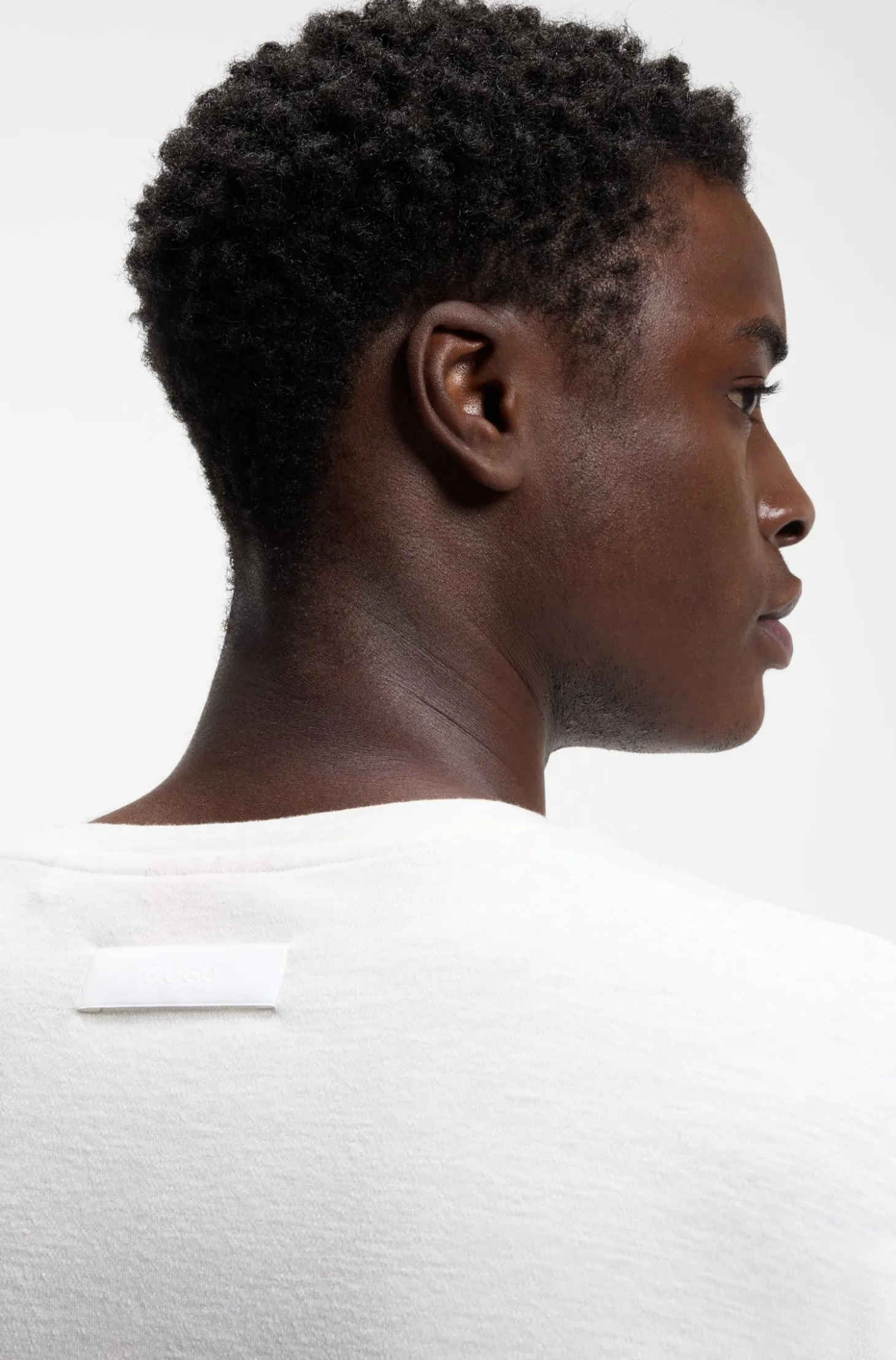 Slim-Fit T-Shirt aus strukturiertem Interlock