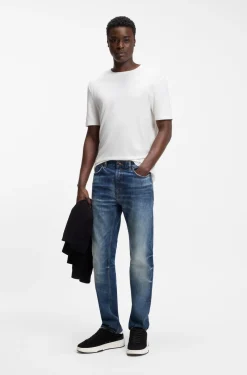 Slim-Fit T-Shirt aus strukturiertem Interlock