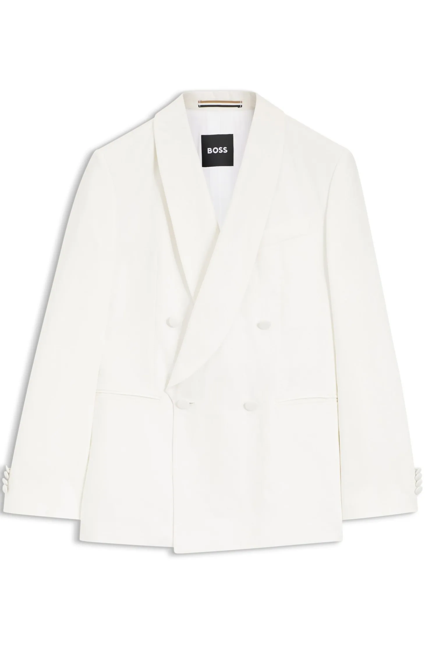 Slim-Fit Twill-Sakko aus Leinen