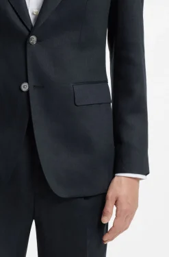 Slim-Fit Twill-Sakko aus Leinen