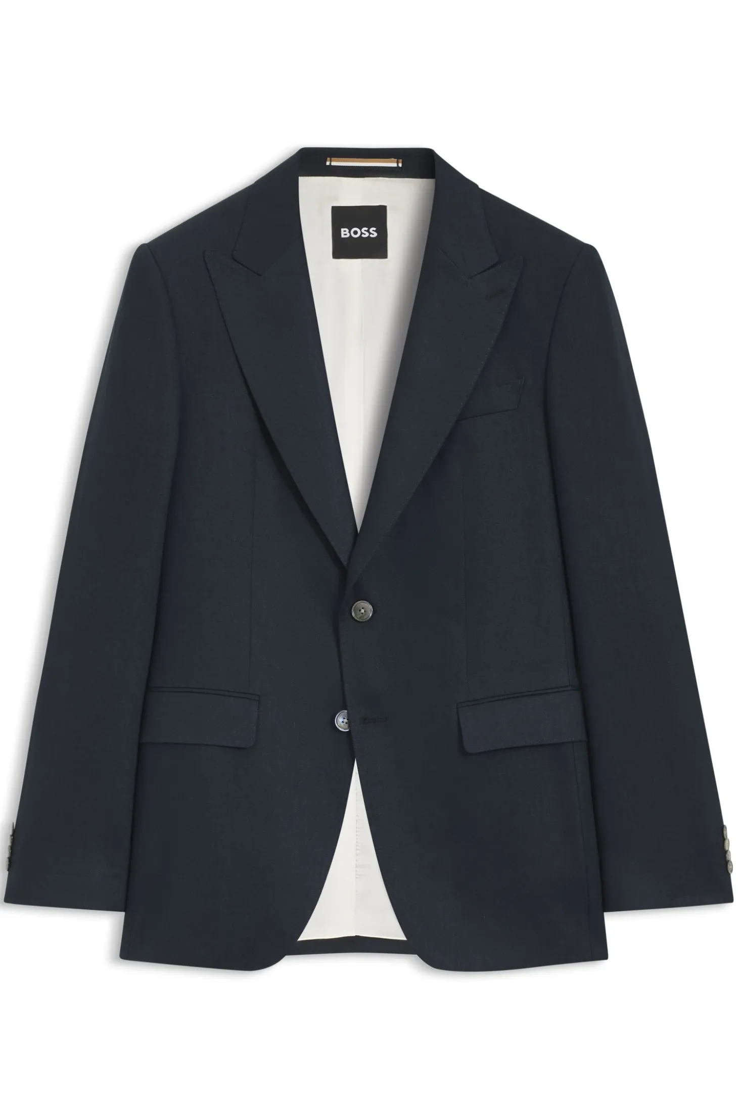 Slim-Fit Twill-Sakko aus Leinen