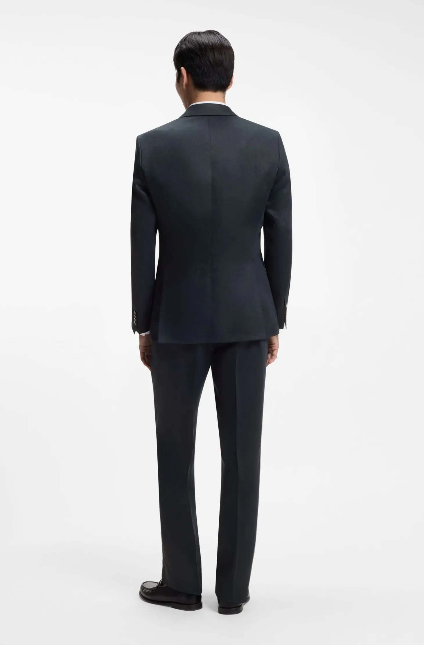 Slim-Fit Twill-Sakko aus Leinen
